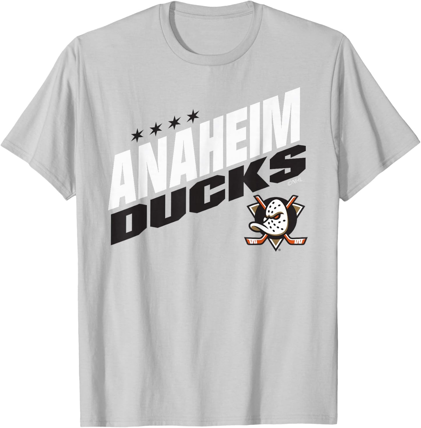 Anaheim Ducks Fuel Orange Officially Licensed T-Shirt - T-Shirt | Ash
