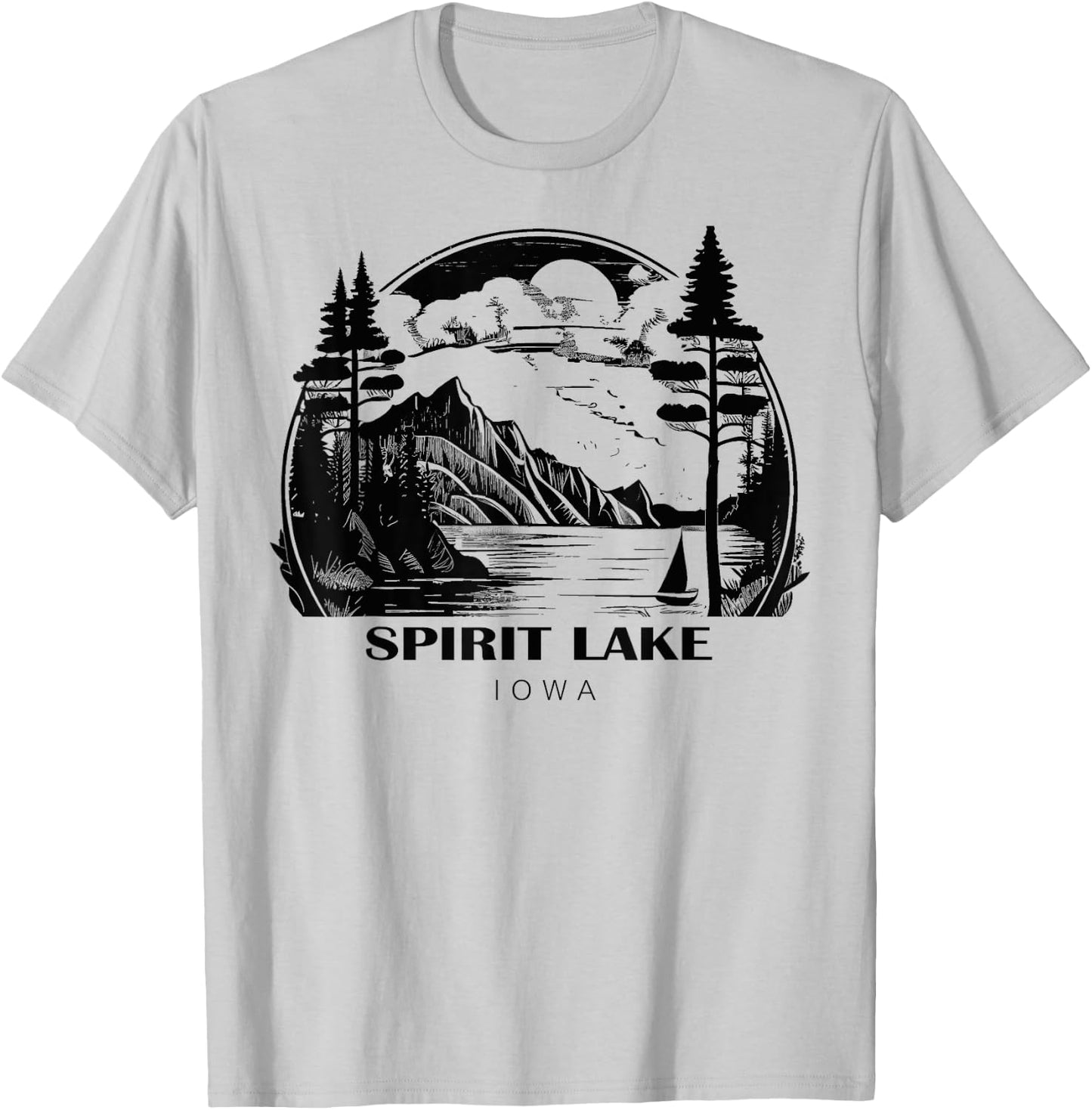 Spirit Lake Iowa T-Shirt - T-Shirt | Ash
