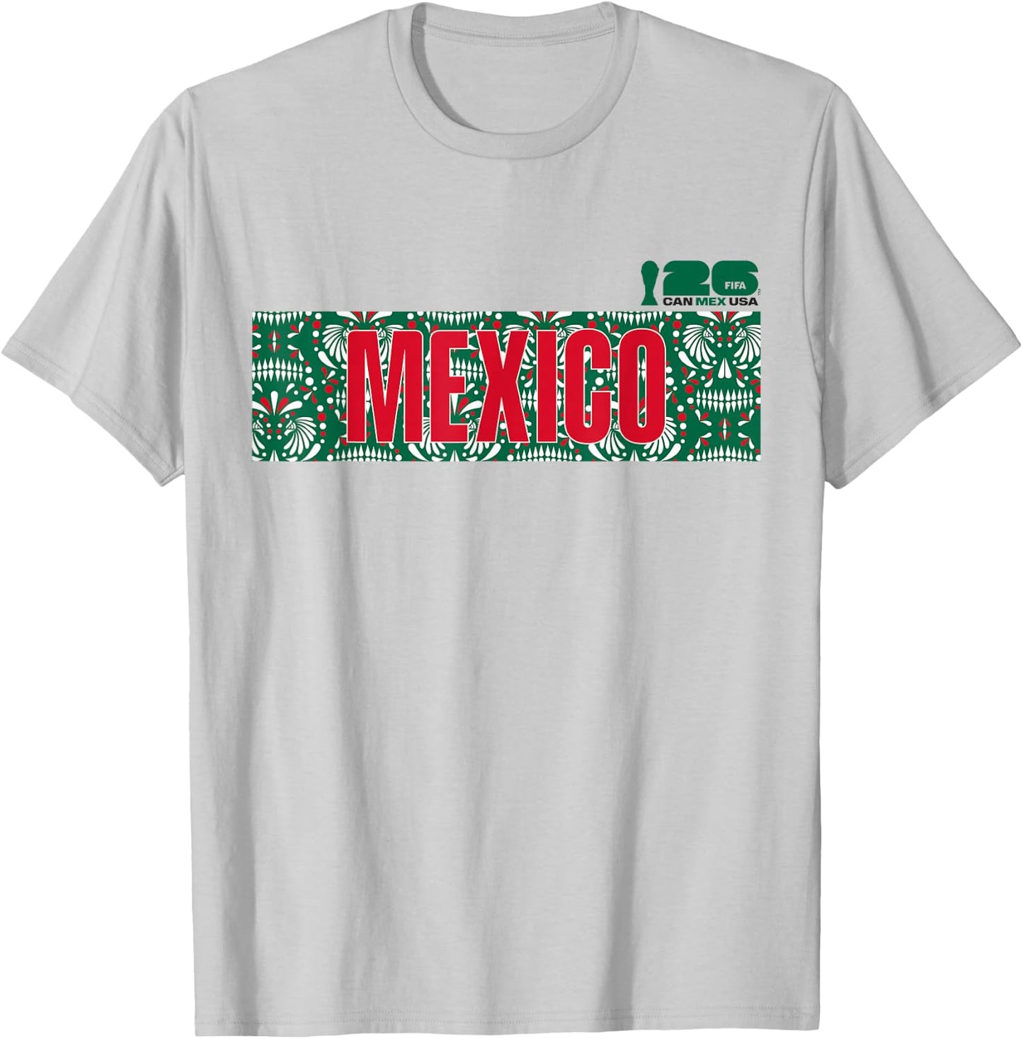 FIFA WORLD CUP26 Mexico Host Country Banner T-Shirt - T-Shirt | Ash
