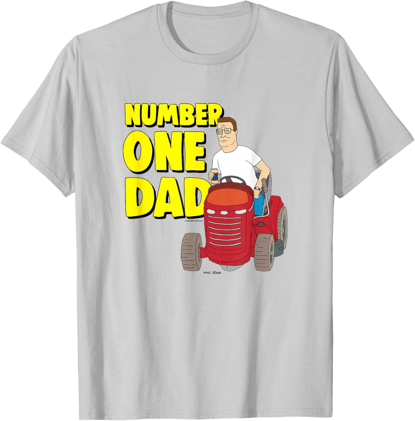 King Of The Hill Father's Day Hank Number One Dad T-Shirt - T-Shirt | Ash