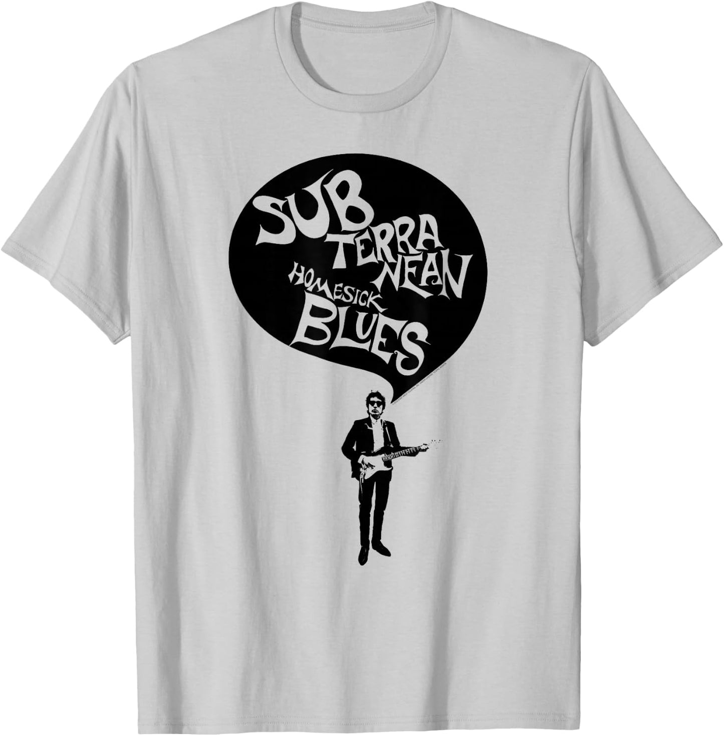 Bob Dylan Subterranean Homesick Blues Official , grey, S T-Shirt - T-Shirt | Ash