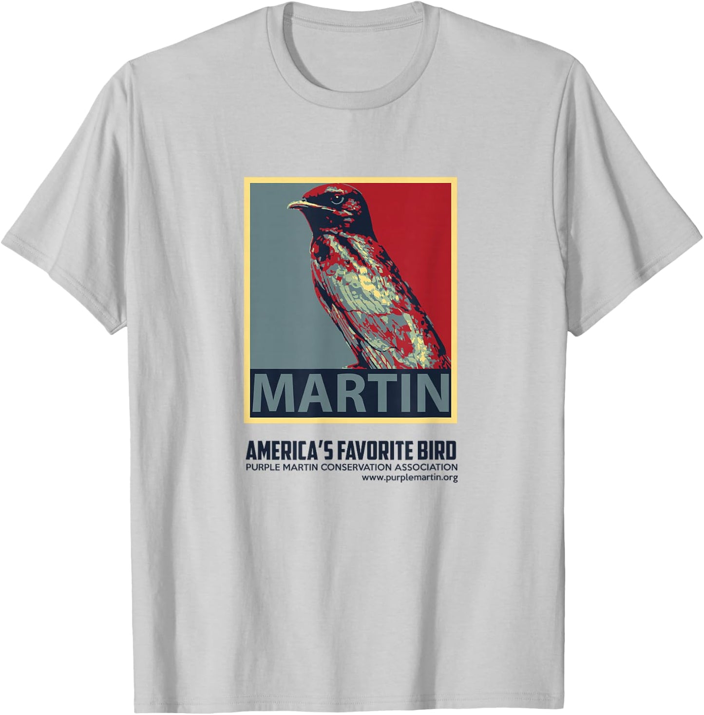Purple Martin America's Favorite Bird T-Shirt - T-Shirt | Ash