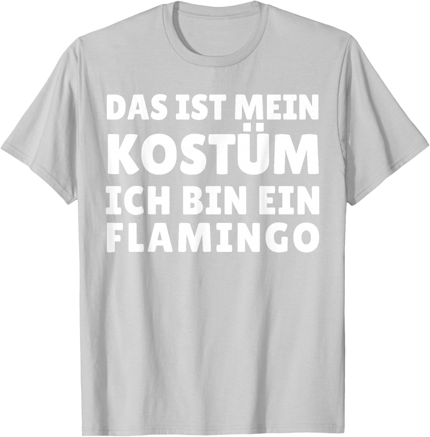 Funny Flamingo Costume Outfit Carnival Halloween T-Shirt - T-Shirt | Ash