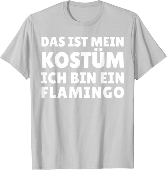 Funny Flamingo Costume Outfit Carnival Halloween T-Shirt - T-Shirt | Ash