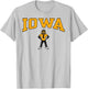 Iowa Hawkeyes Herky the Hawk Gray Officially Licensed T-Shirt - T-Shirt | Ash