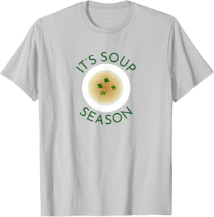 Soup Season Cute Soup Bowl Food Cooking Chef Fall Autumn T-Shirt - T-Shirt | Ash