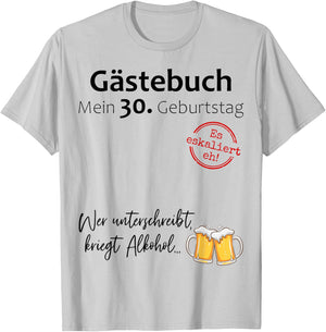 30th Birthday Man Woman 30 Years 1994 Decorative Funny Gift , White T-Shirt - T-Shirt | Ash