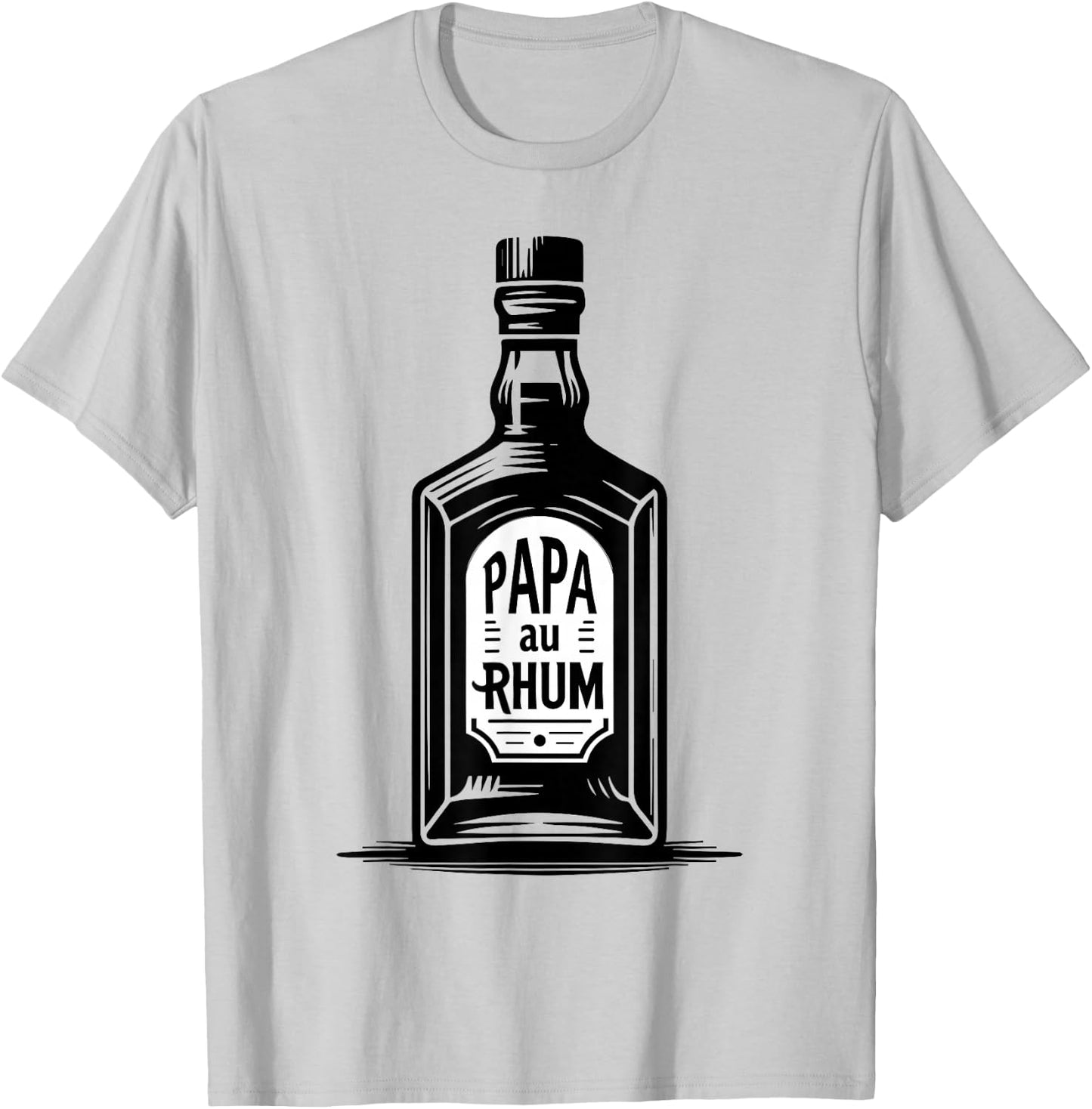 Papa Au Rhum Funny Gift Aperitif Vintage T-Shirt - T-Shirt | Ash