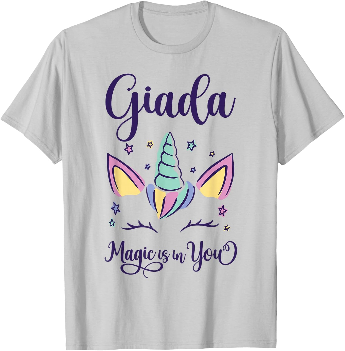 First Name Giada Personalized Giada T-Shirt - T-Shirt | Ash