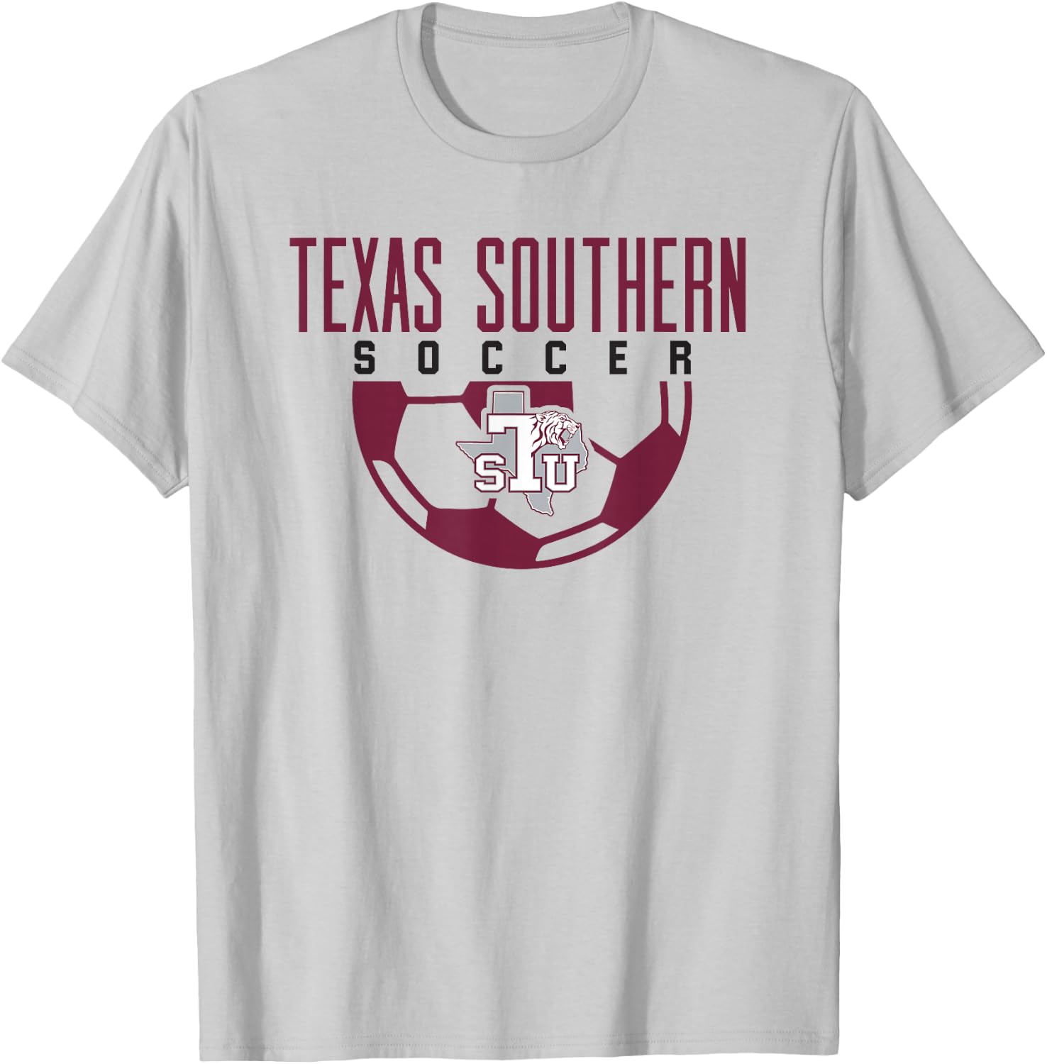 Texas Southern University Tigers Soccer Arch T-Shirt - T-Shirt | Ash