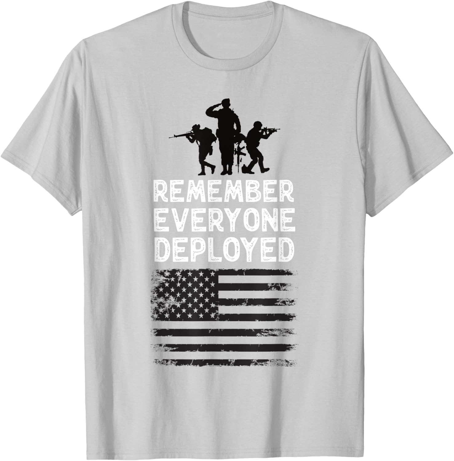 Remember Everyone Deployed Red Friday Military Support US T-Shirt - T-Shirt | Ash