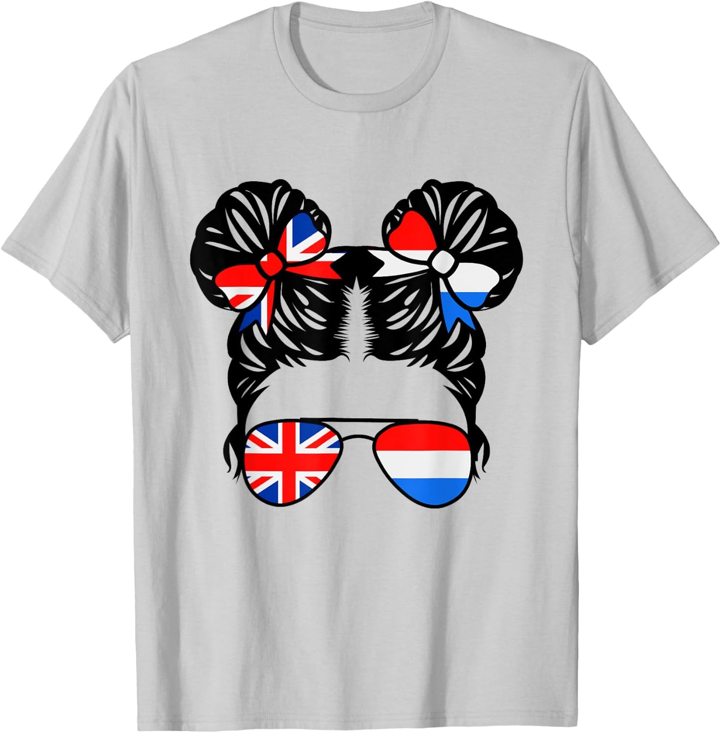 Half British Half Dutch Girl British Kids Heritage T-Shirt - T-Shirt | Ash