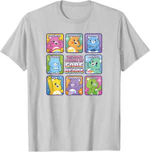 Care Bears Vintage Classic The Many Moods Of Care Bears , white, S T-Shirt - T-Shirt | Ash