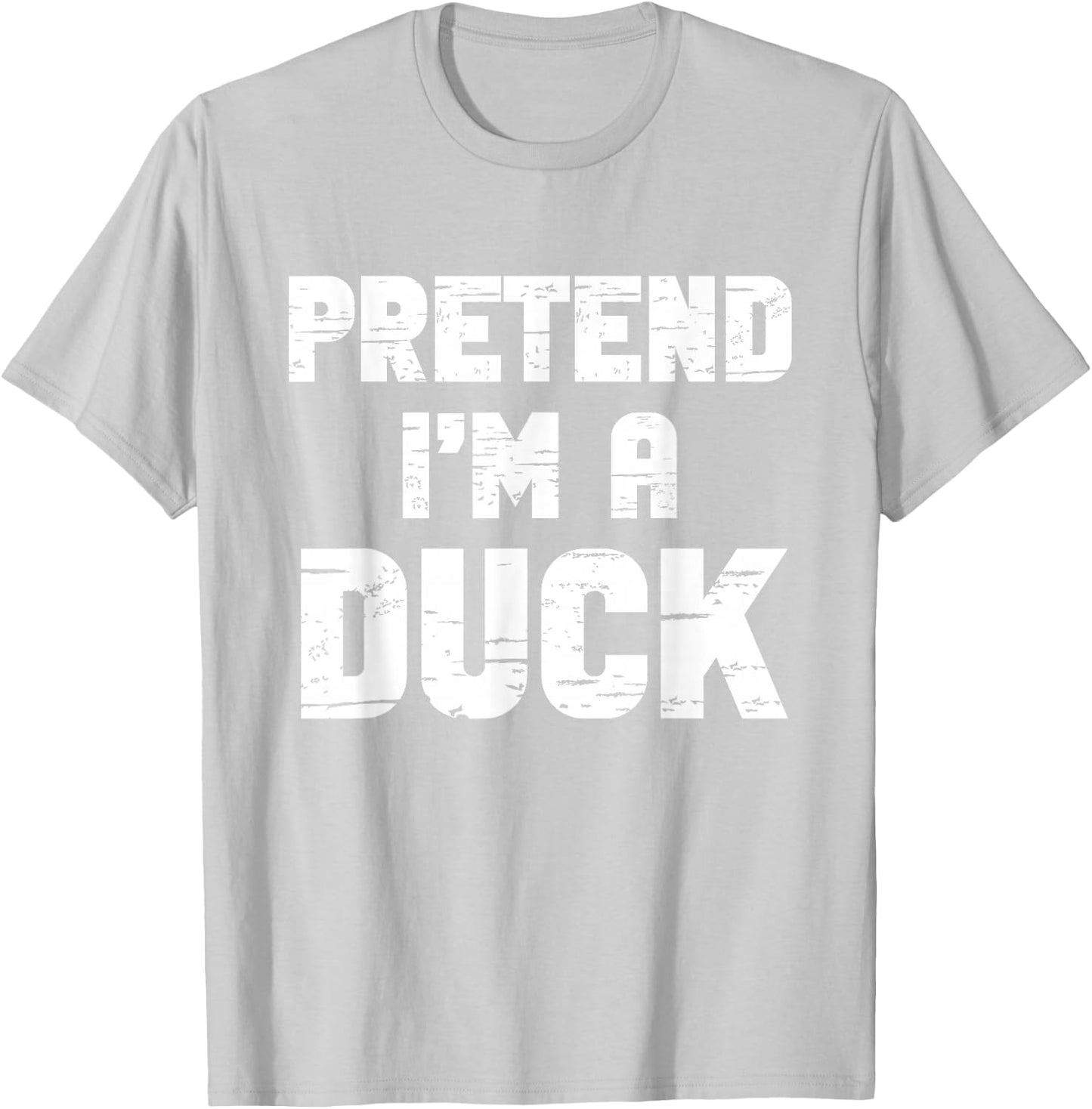 Halloween Pretend I'm A Duck Costume Funny Lazy Kids Adult T-Shirt - T-Shirt | Ash
