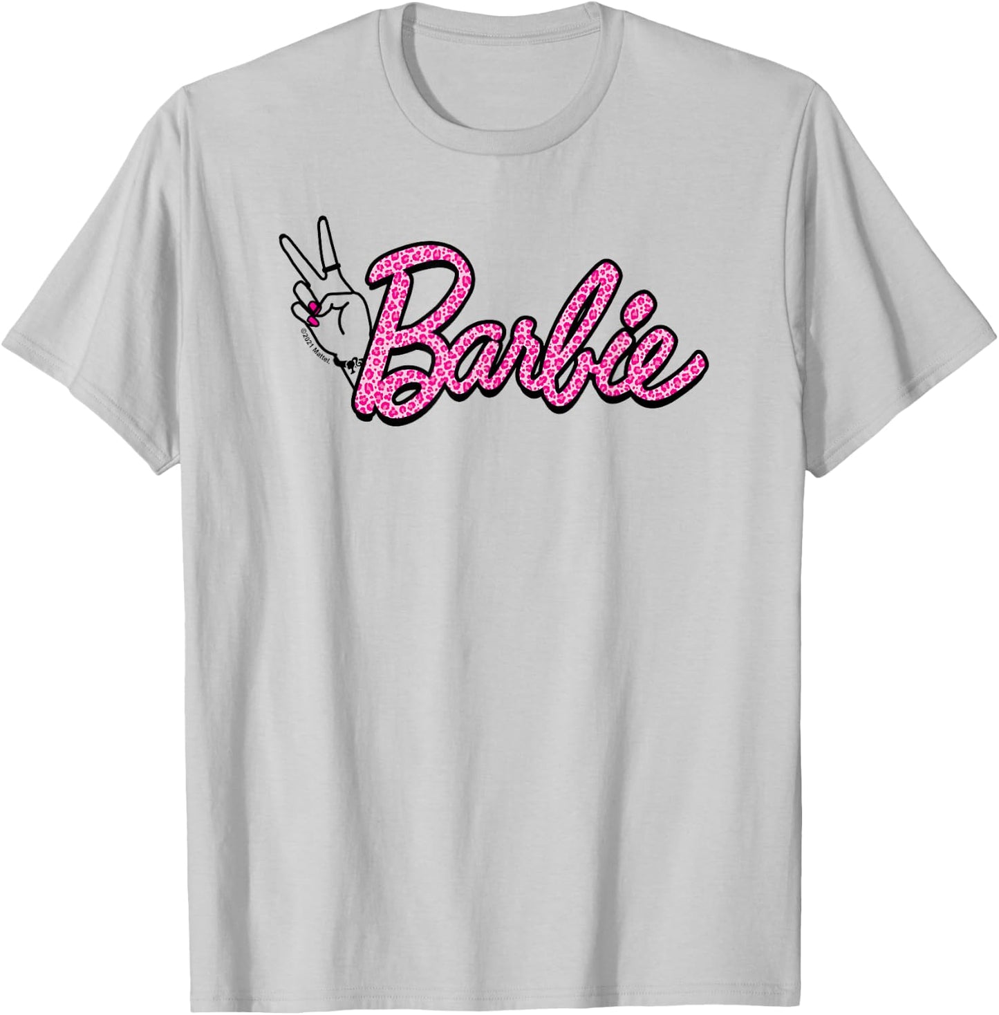 Barbie - Pink Leopard Print Logo T-Shirt - T-Shirt | Ash