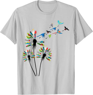 Dandelion Parrots Stuff for Parrot Lover | Parrot T-Shirt - T-Shirt | Ash