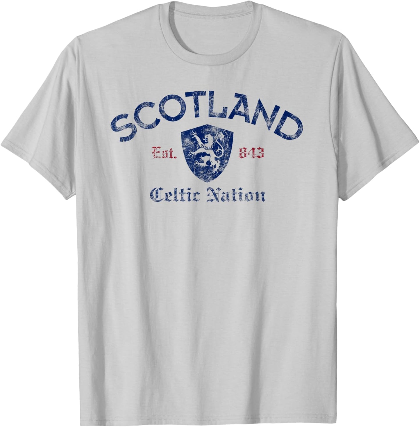 Scotland Celtic Nation Established 843 T-Shirt - T-Shirt | Ash