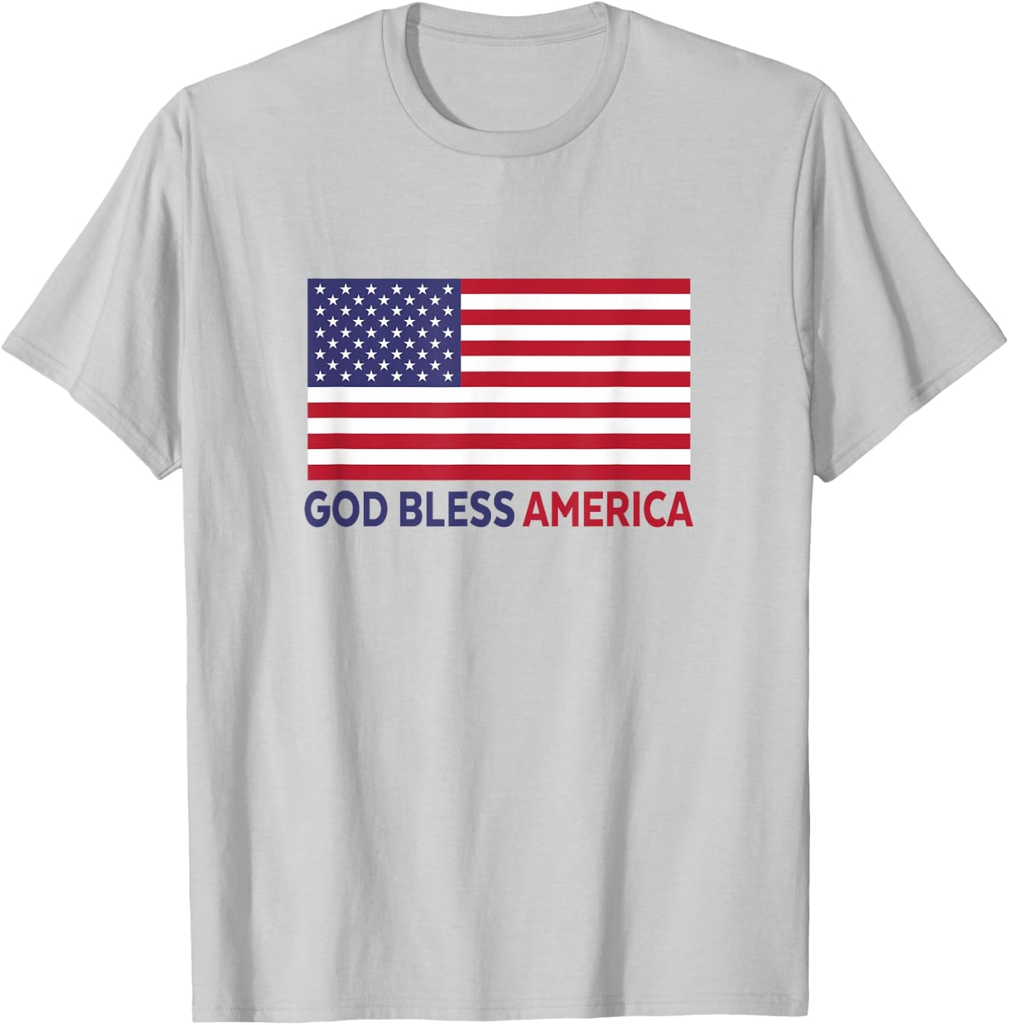 Modern God Bless America T-Shirt - T-Shirt | Ash