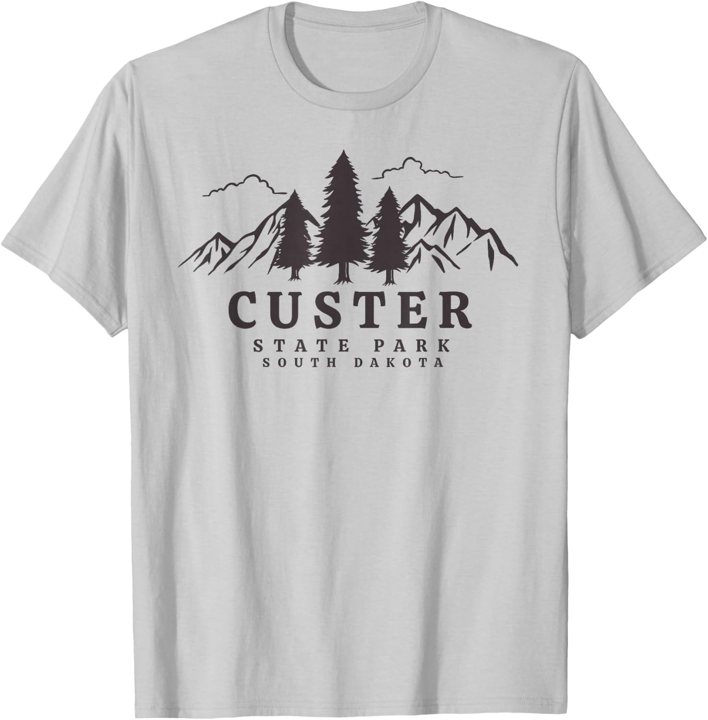 Custer State Park Graphic design T-Shirt - T-Shirt | Ash