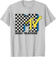 MTV - Checkered Logo T-Shirt - T-Shirt | Ash
