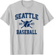Seattle Baseball Athletic Vintage Sports Team Fan T-Shirt - T-Shirt | Ash