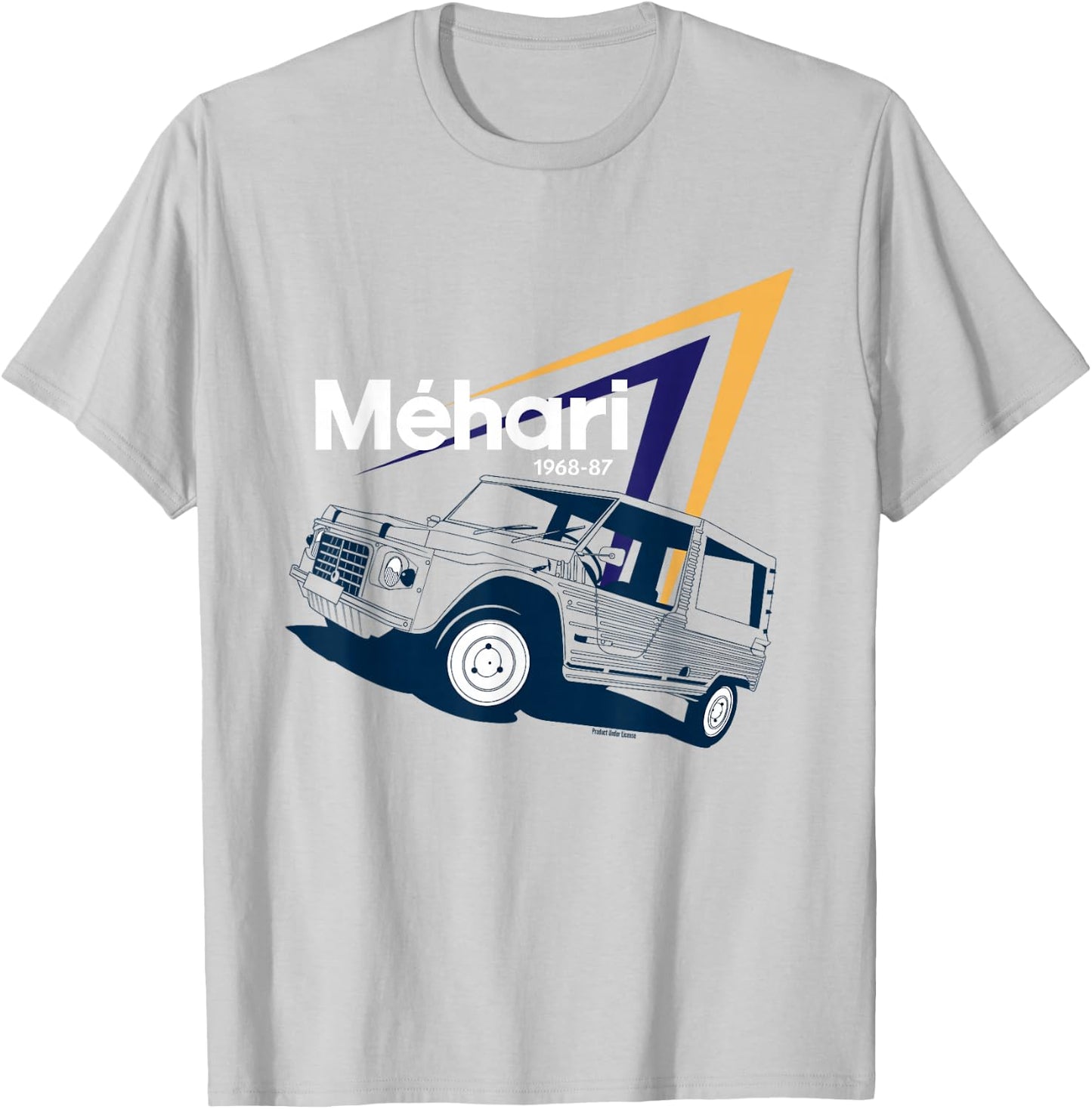 Citroën Méhari Retro Utility Vehicle Iconic T-Shirt - T-Shirt | Ash