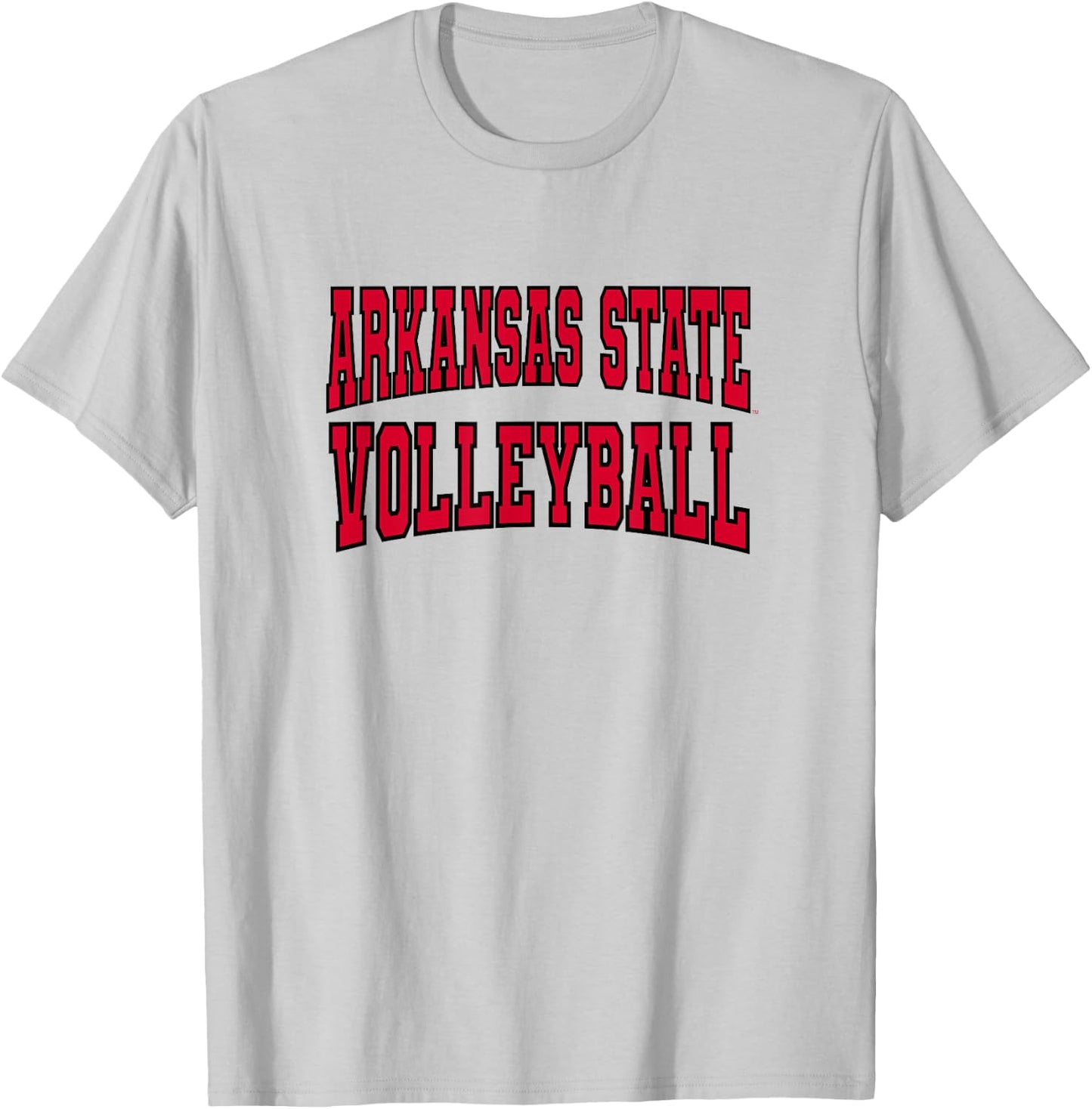Arkansas State Red Wolves Premium Collegiate Volleyball T-Shirt - T-Shirt | Ash