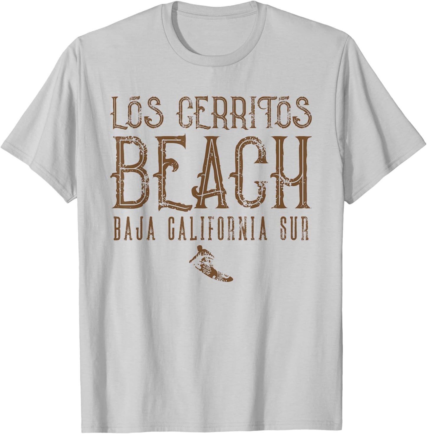 Los Cerritos Beach Baja California Sur Surfing Mexico Surfer T-Shirt - T-Shirt | Ash