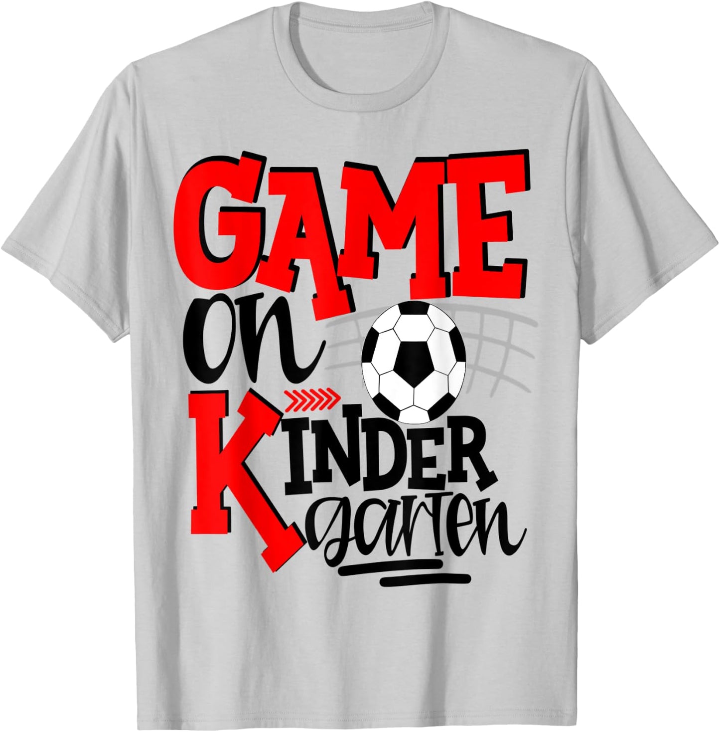 Kindergarten Soccer First Day Of School Kids Red T-Shirt - T-Shirt | Ash