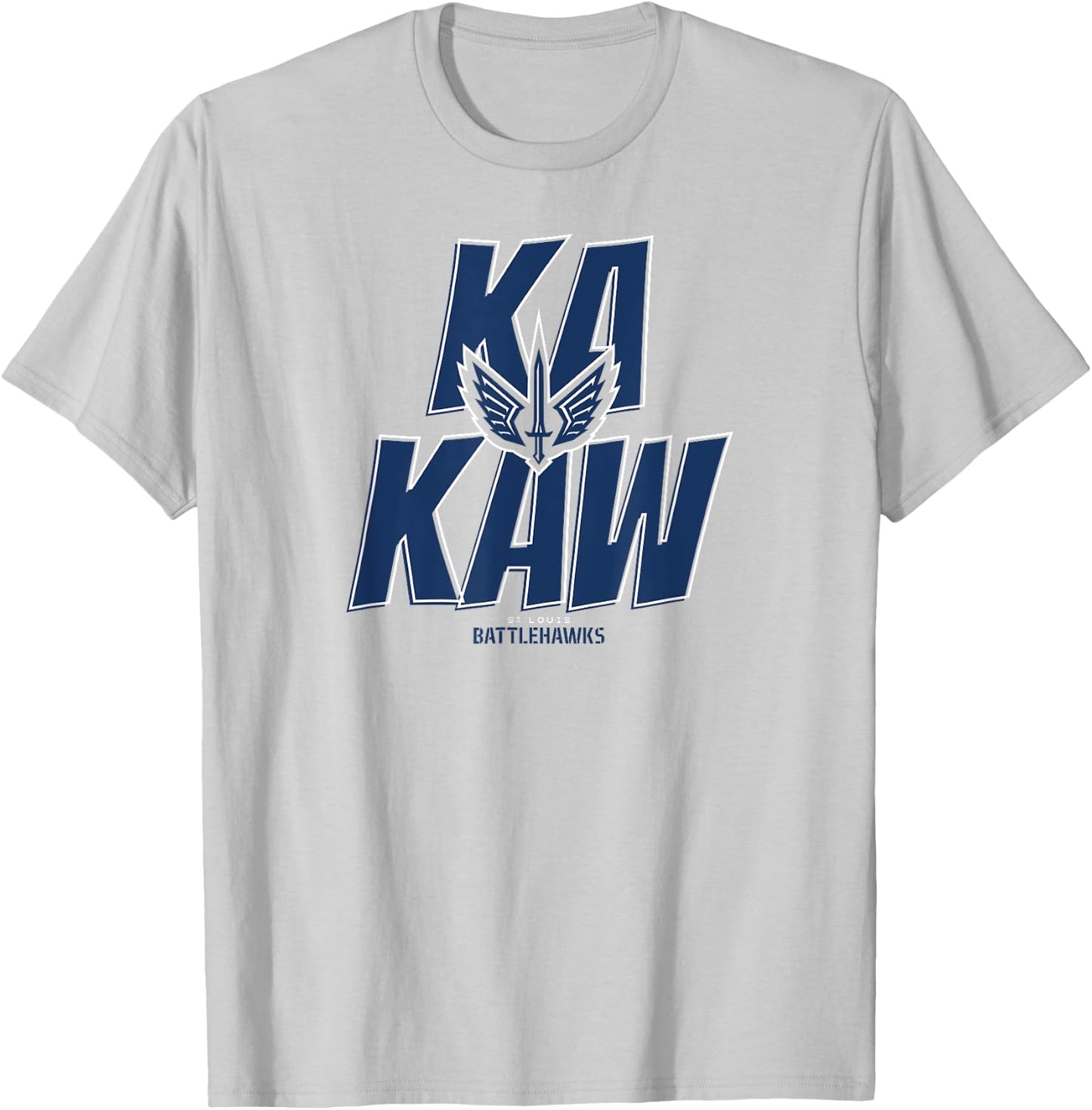 BreakingT St. Louis Battlehawks UFL - Ka Kaw - St. Louis Football , Small T-Shirt - T-Shirt | Ash