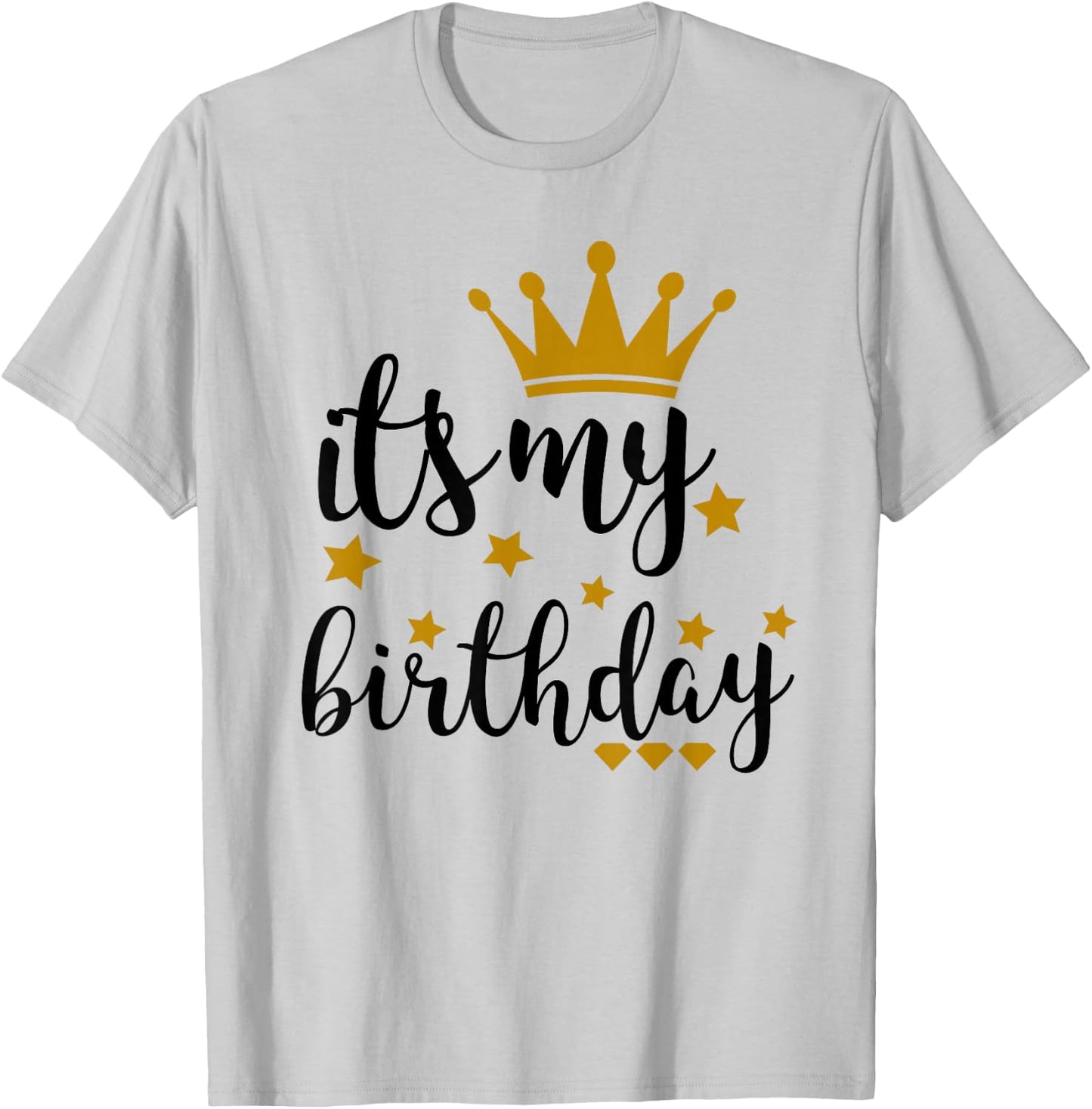 It's My Birthday Shirt , Teens, Girls, Black & Gold T-Shirt - T-Shirt | Ash