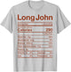 Long John Nutrition Facts Costume Food Donut Maple Iced Fall T-Shirt - T-Shirt | Ash