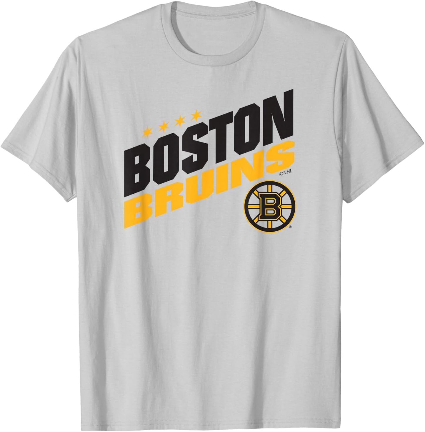 Boston Bruins Fuel White Officially Licensed T-Shirt - T-Shirt | Ash