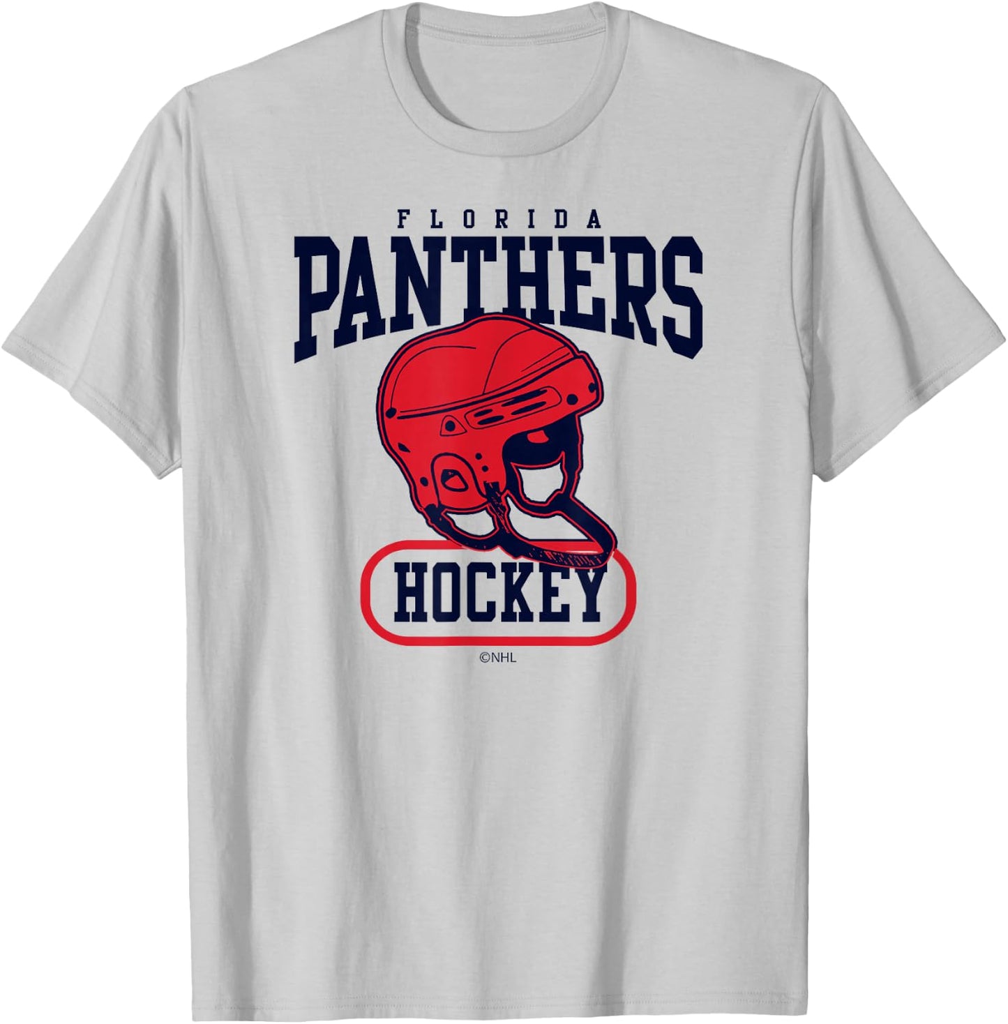 Florida Panthers Helmet White Officially Licensed T-Shirt - T-Shirt | Ash