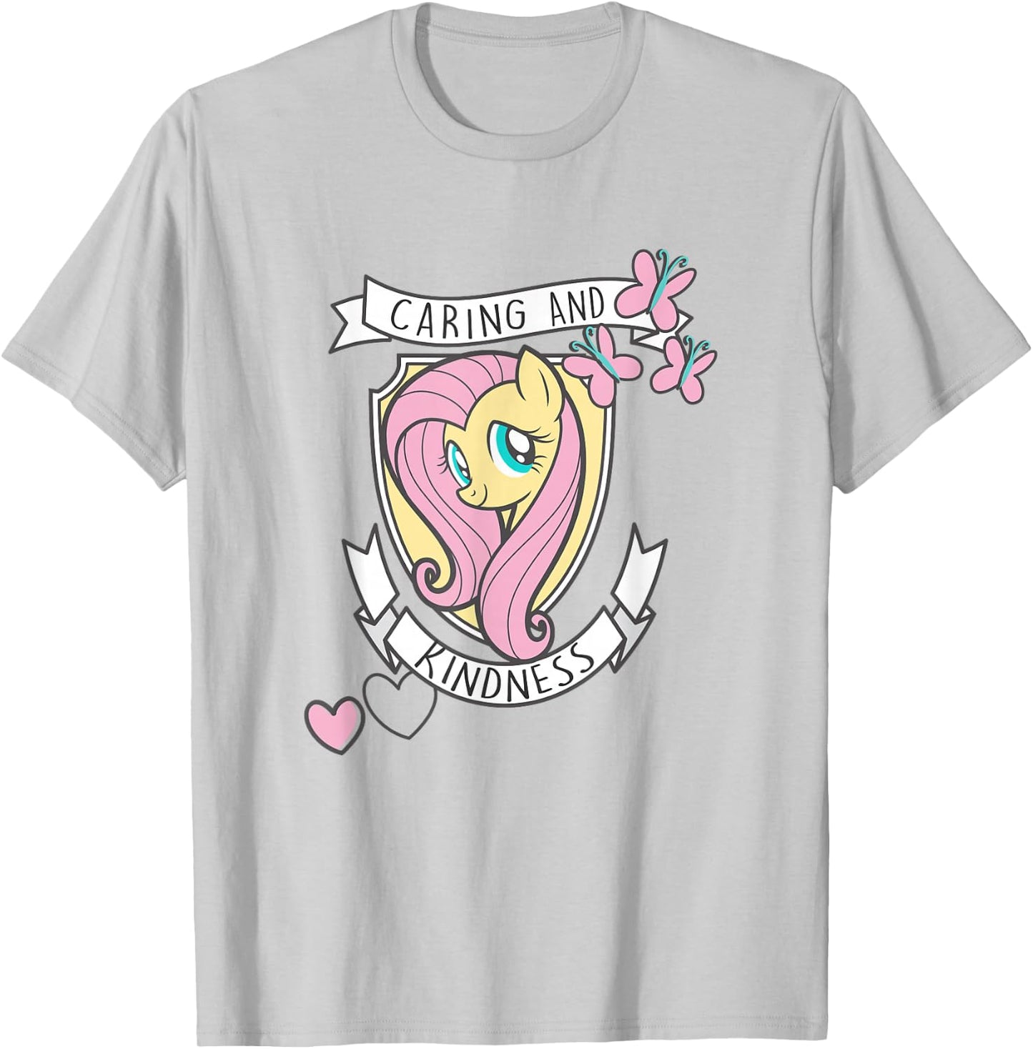My Little Pony Fluttershy Caring and Kindness T-Shirt - T-Shirt | Ash