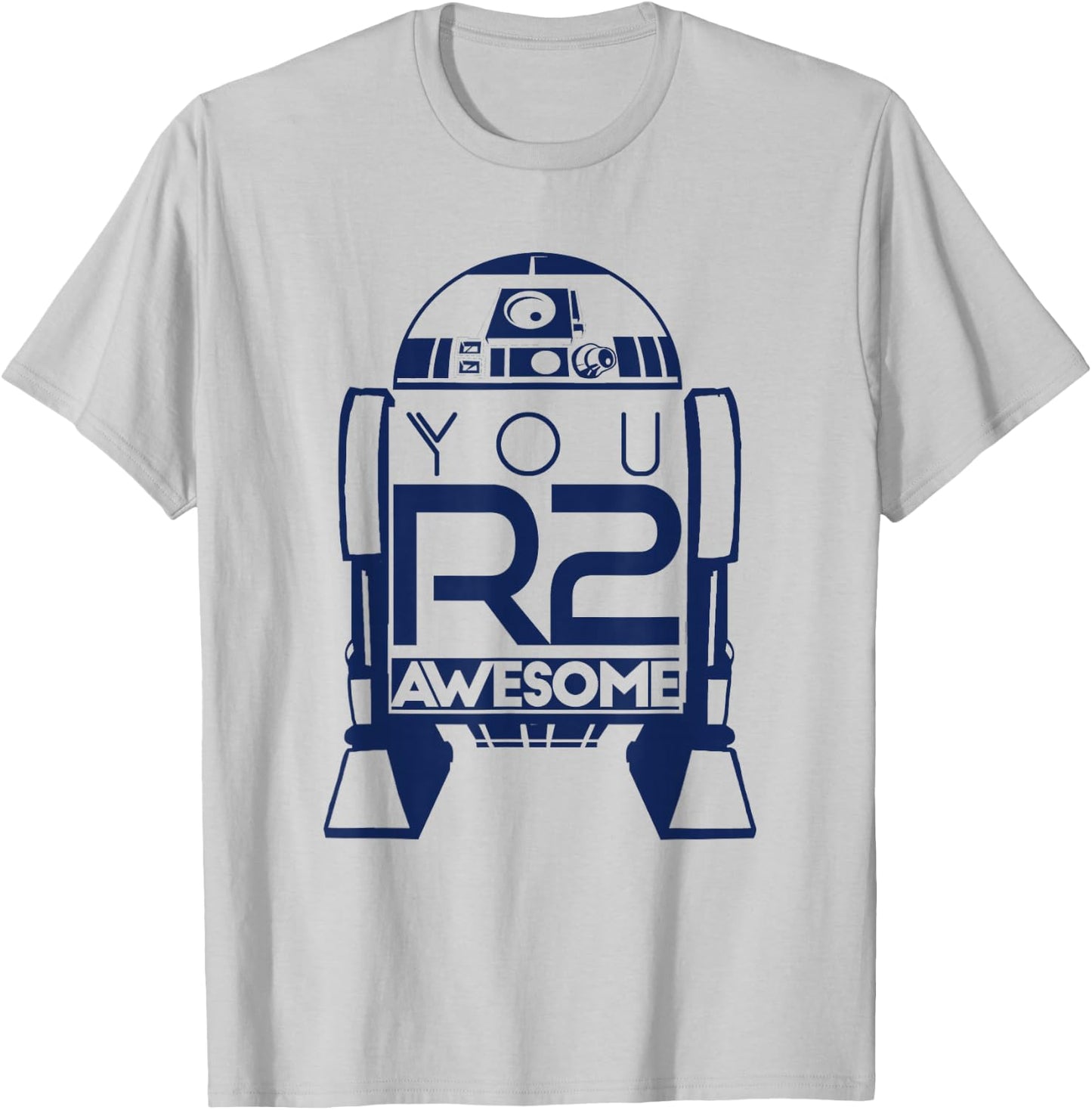 Star Wars R2-D2 You R2 Awesome Cute Quote Silhouette Logo T-Shirt - T-Shirt | Ash