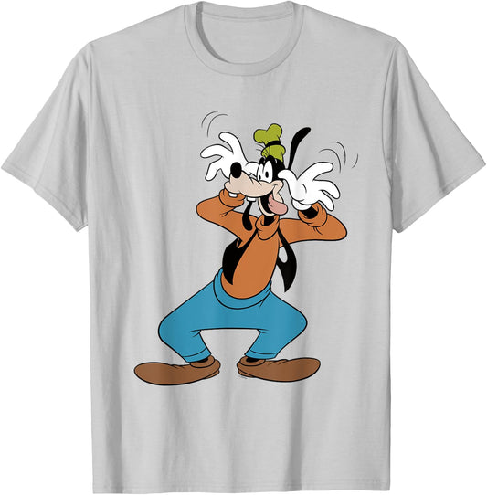 Goofy Crazy , White T-Shirt - T-Shirt | Ash
