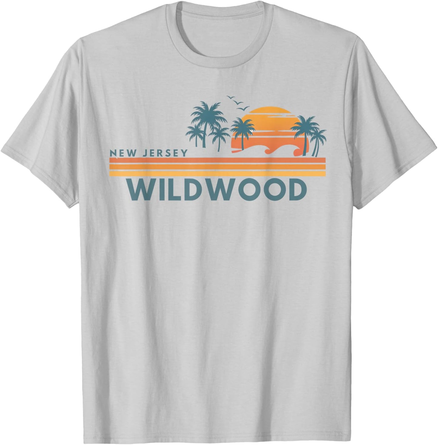 Wildwood Beach New Jersey Summer Vacation Vintage 70's T-Shirt - T-Shirt | Ash