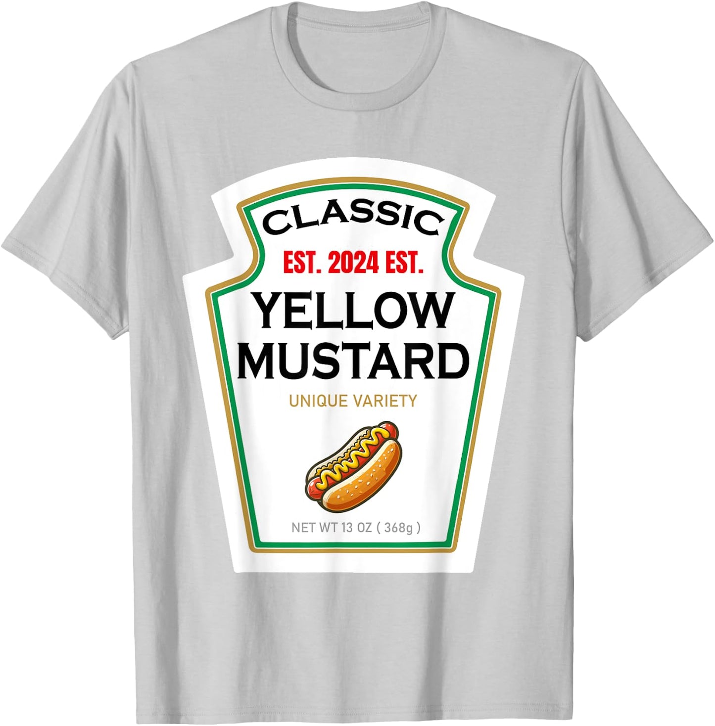 Mustard Halloween DIY Costume Family Matching Ketchup Sauce T-Shirt - T-Shirt | Ash