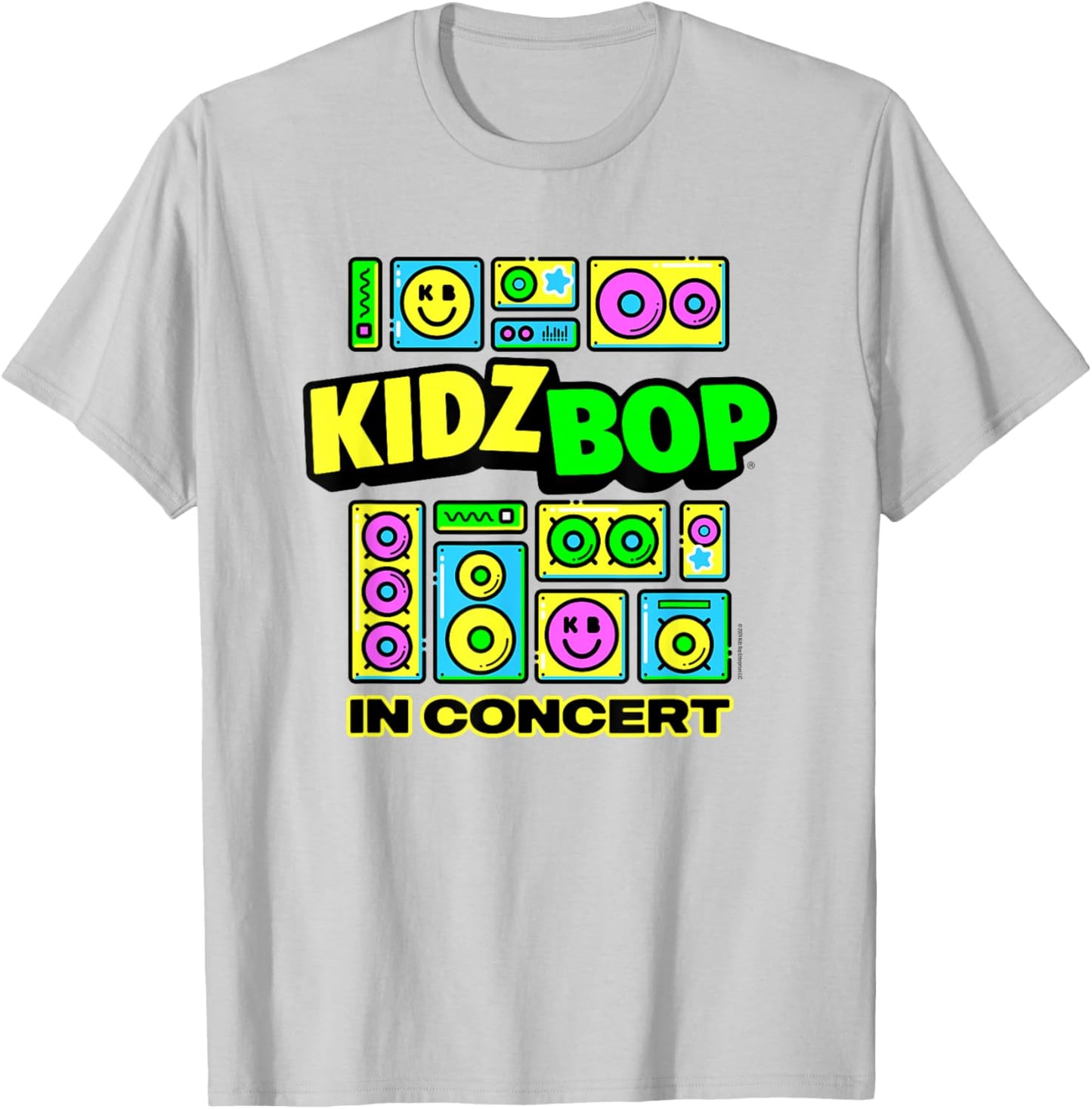 Kidz BOP in Concert Merch – Smiley Speakers T-Shirt - T-Shirt | Ash