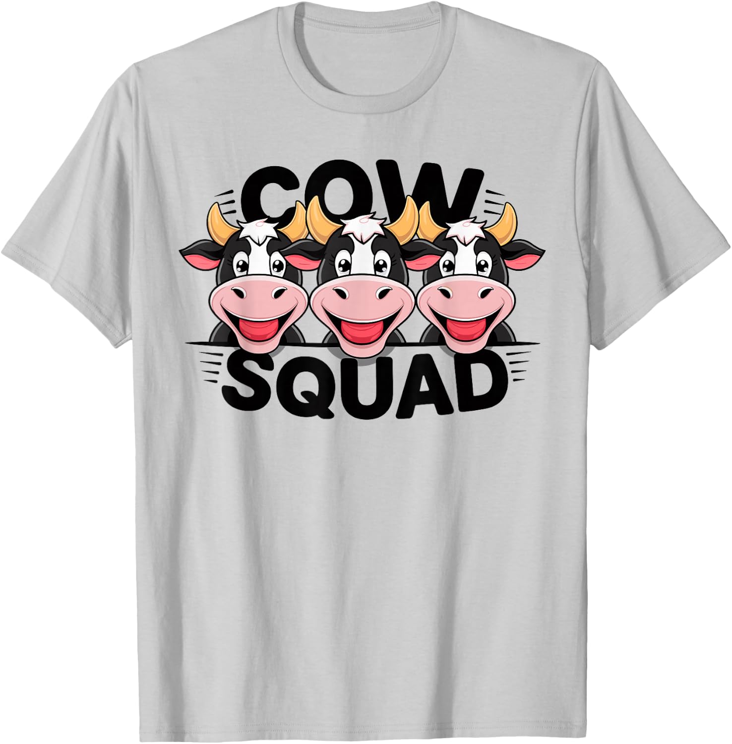 Cow Squad Design for Cow Lover Stuff | Kids Cow T-Shirt - T-Shirt | Ash