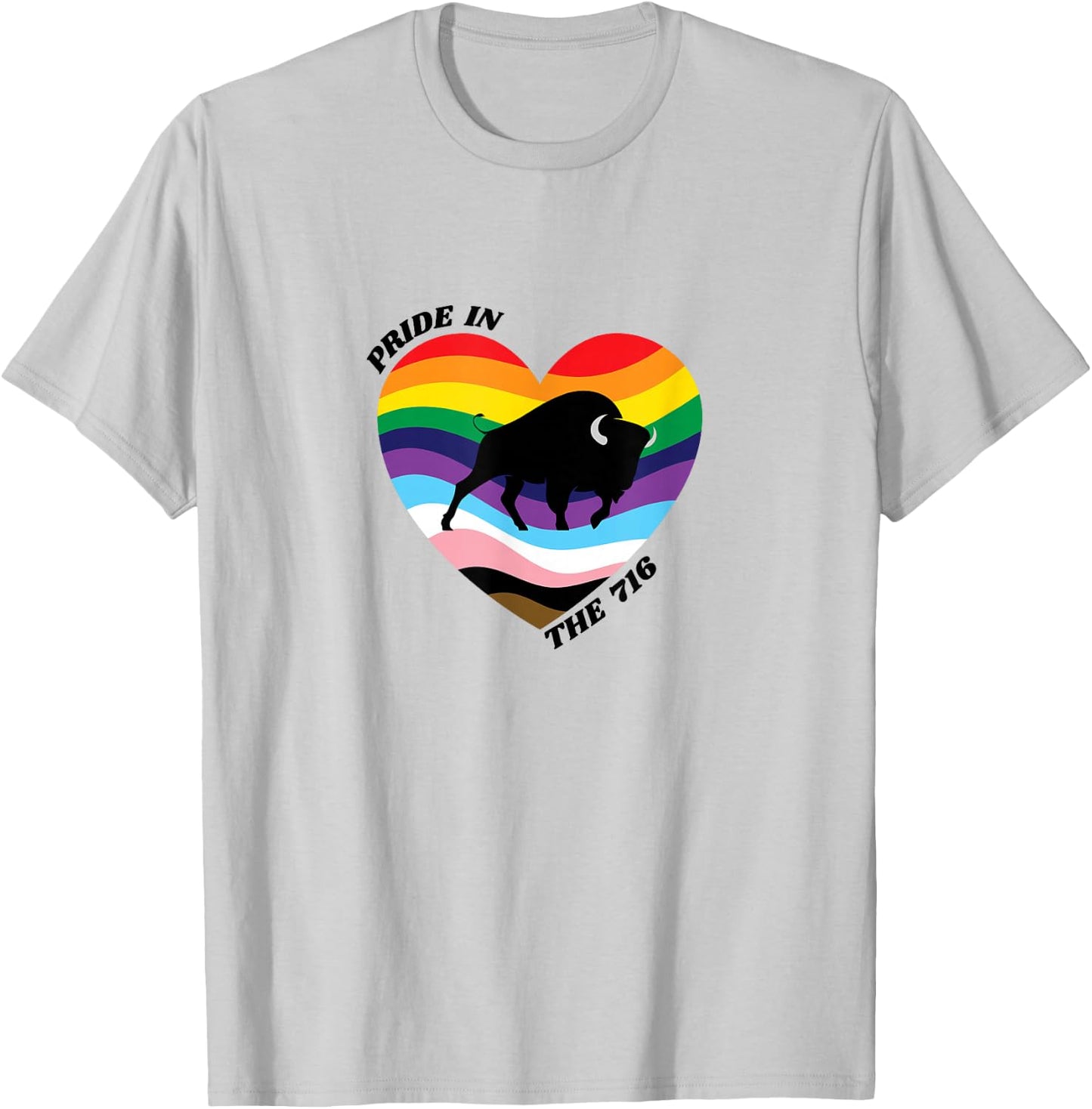 Buffalo Heart T-Shirt - T-Shirt | Ash