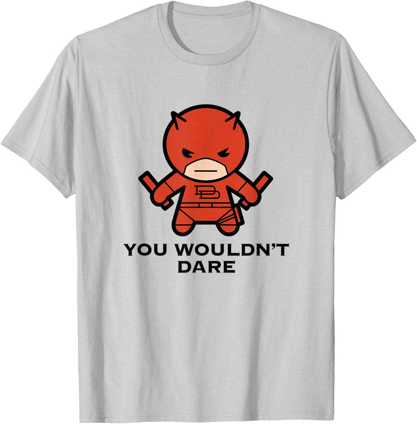 Marvel Kawaii You Wouldn't Dare Chibi Daredevil Portrait T-Shirt - T-Shirt | Ash