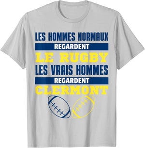 Clermont Ferrand Rugby Supporter Gift Humour T-Shirt - T-Shirt | Ash