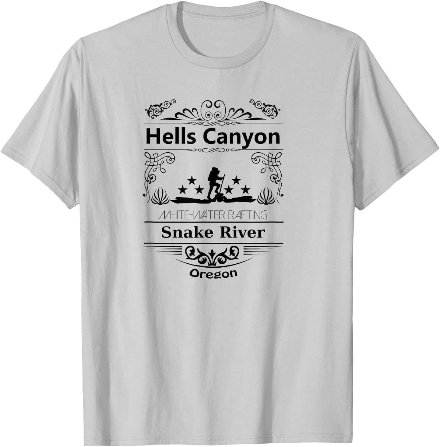 Hell's Canyon Oregon souvenir travel vintage style T-Shirt - T-Shirt | Ash
