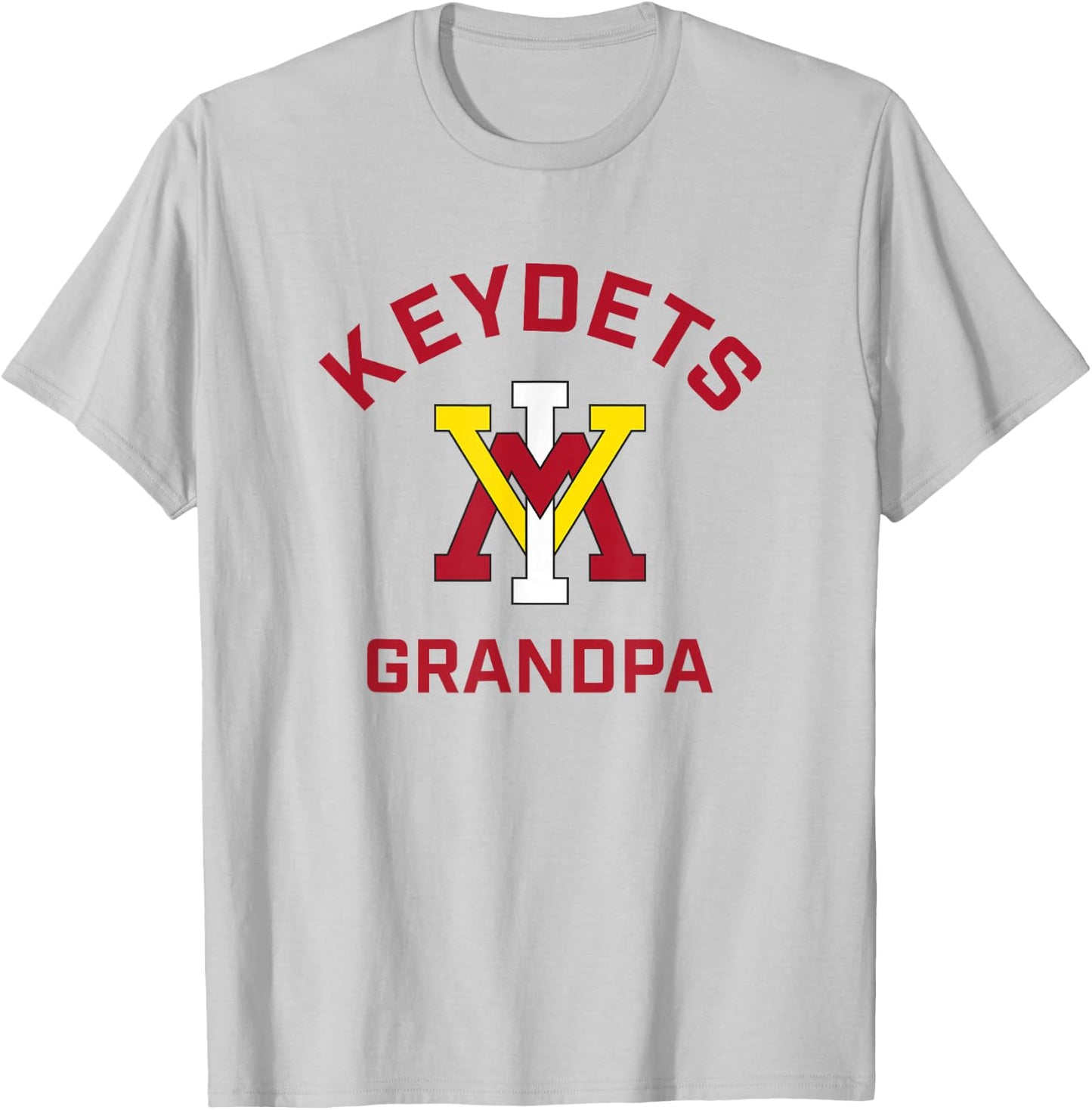 Virginia Military Institute VMI Keydets Arched Grandpa T-Shirt - T-Shirt | Ash