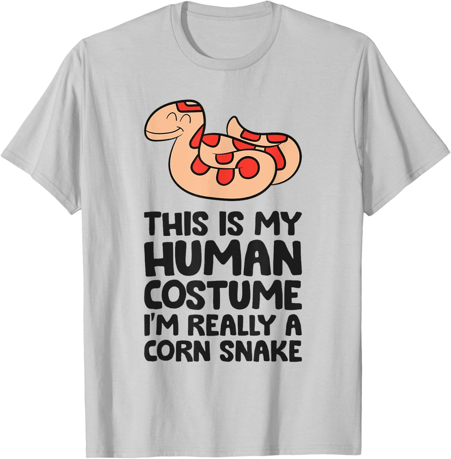 This Is My Human Costume I'm Really A Corn Snake T-Shirt - T-Shirt | Ash