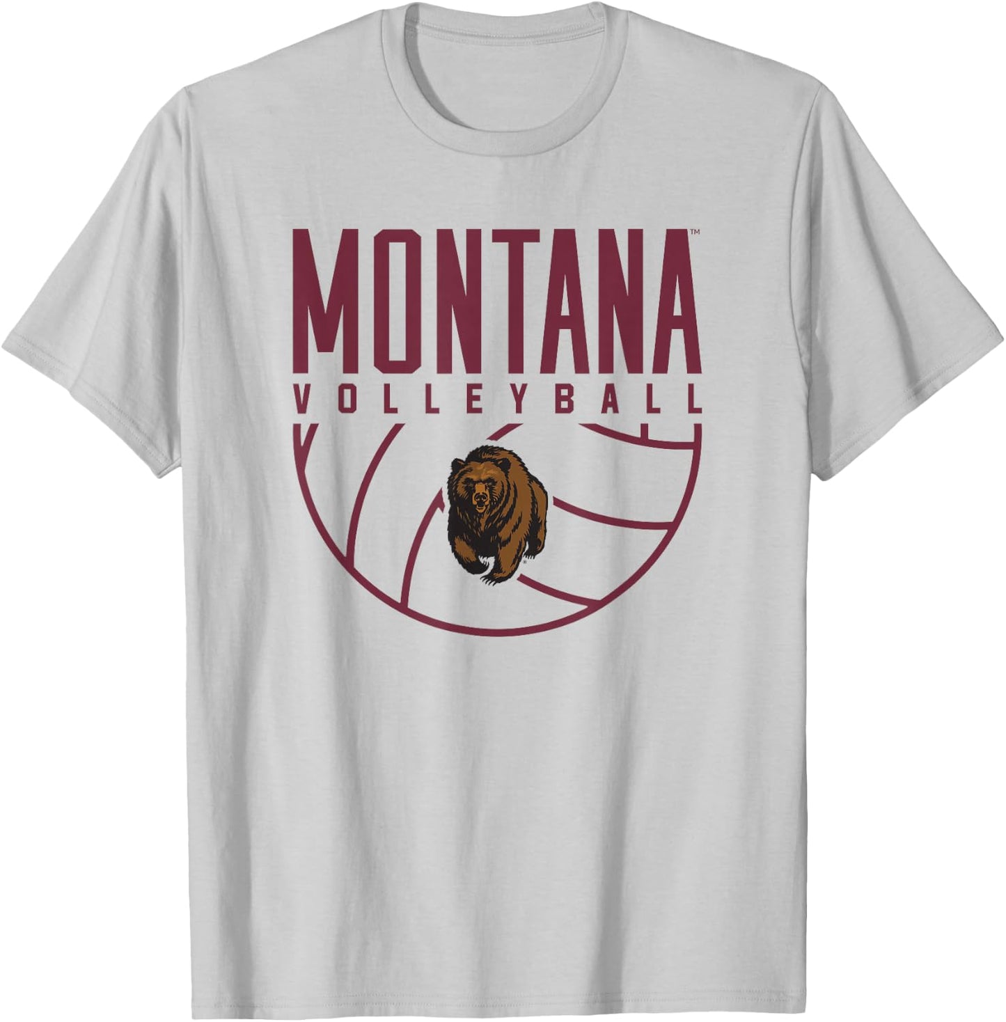 University of Montana Grizzlies Volleyball Arch T-Shirt - T-Shirt | Ash