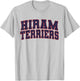 Hiram College Terriers Apparel Sports Fan T-Shirt - T-Shirt | Ash