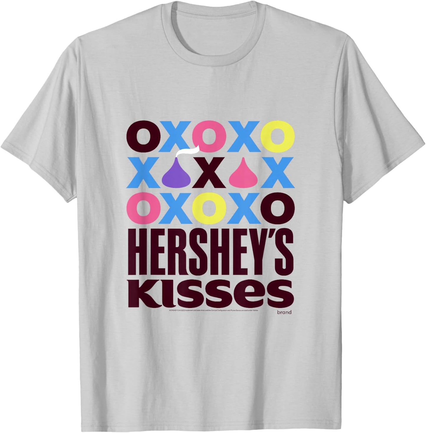 Hershey's Kisses Classic Logo Centered T-Shirt - T-Shirt | Ash